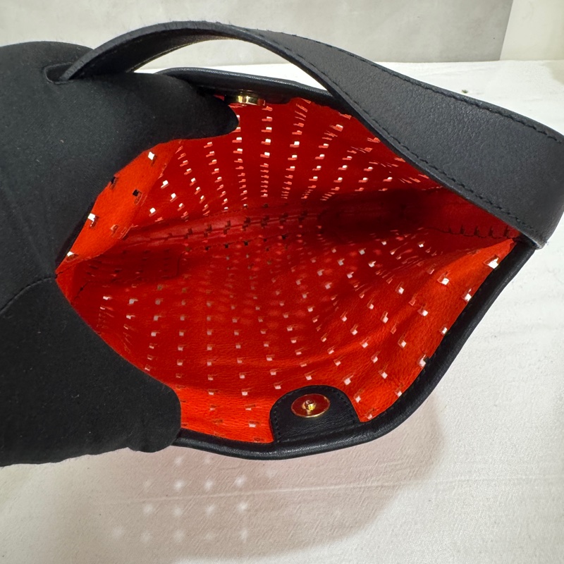 Loewe 羅意威 Anagram 麂皮單肩包 中古 二手 vintage-15