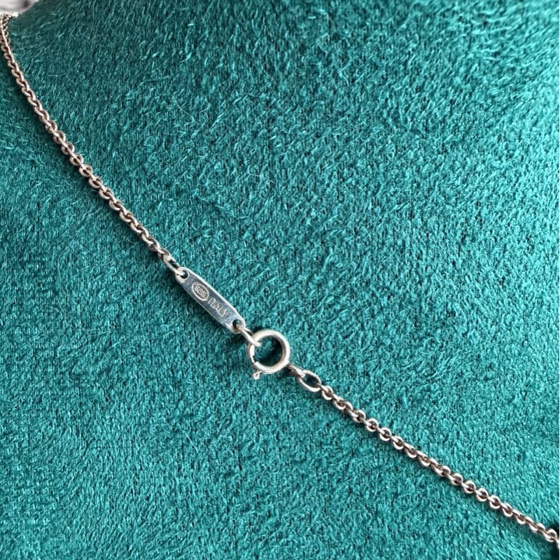 蒂芙尼純銀 頸鏈 項鏈 羅馬數字 立體方塊 Tiffany & Co. Tiffany & Co. Atlas cube pendant necklace in sterling silver純銀項鍊 925-14