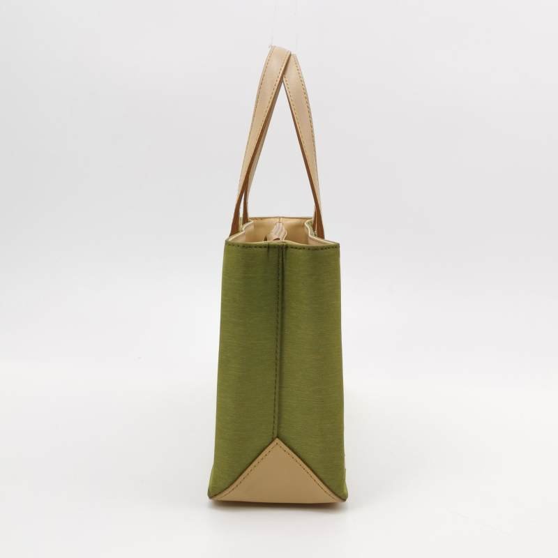 Burberry牛皮尼龍布拼色手提包-2