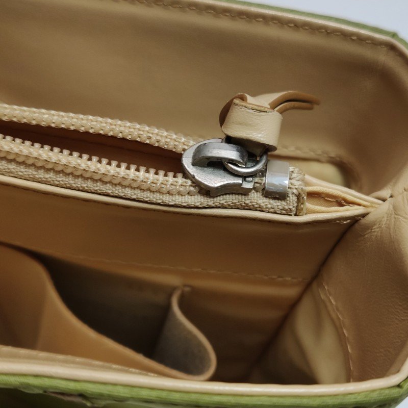 Burberry牛皮尼龍布拼色手提包-8