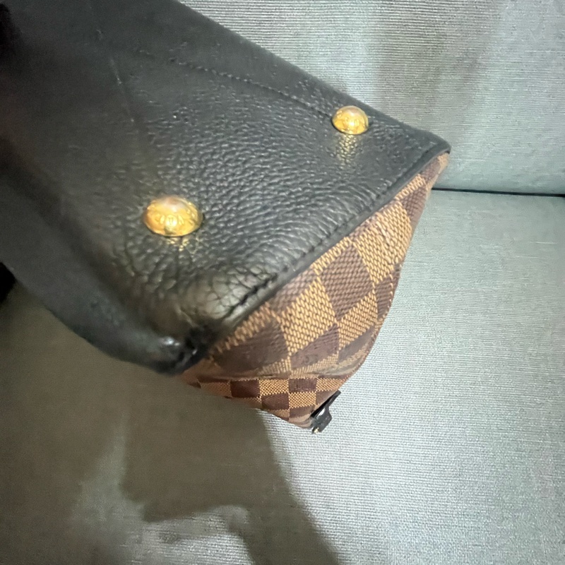 LOUIS VUITTON LV 路易威登 棕色 棋盤格 塗層帆布 Hyde Park 兩用包-20