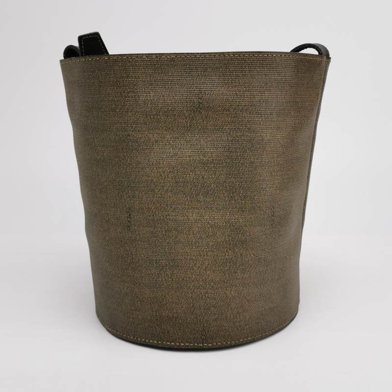 Fendi牛皮拼色雙F圓標logo單肩包斜挎包-4