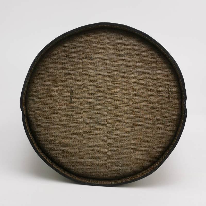 Fendi牛皮拼色雙F圓標logo單肩包斜挎包-5