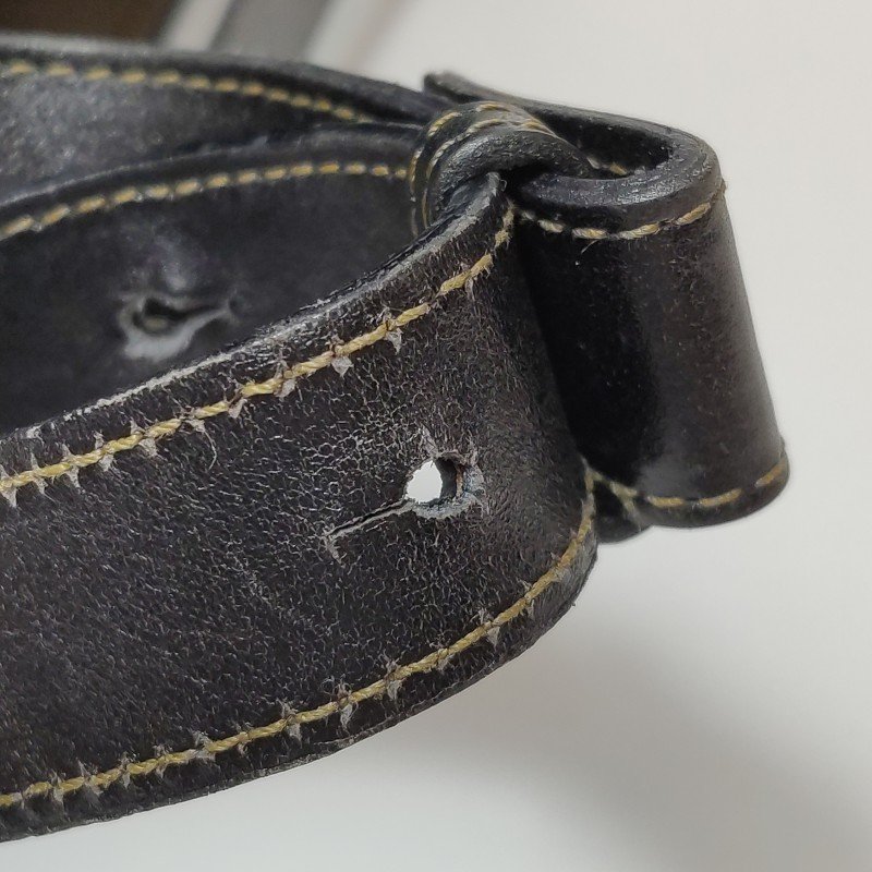 Fendi牛皮拼色雙F圓標logo單肩包斜挎包-11