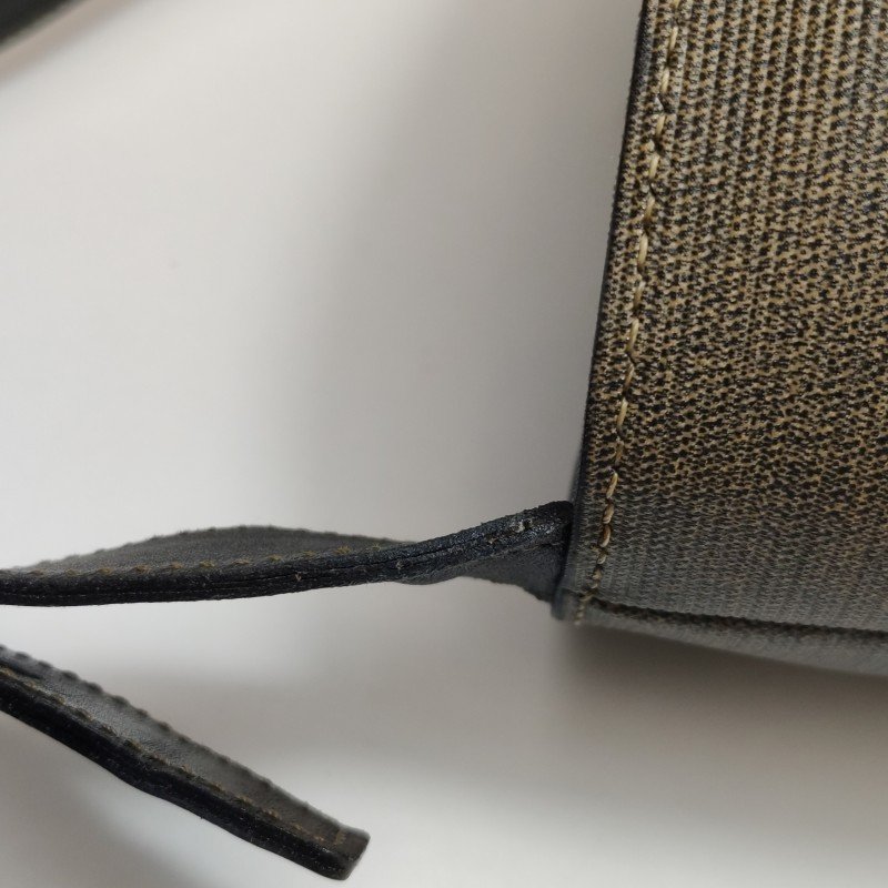 Fendi牛皮拼色雙F圓標logo單肩包斜挎包-13