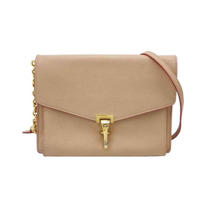 Burberry Macken牛皮純色金屬扣斜挎包單肩包-0