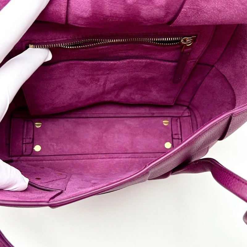 BV Arco翻蓋開合編織手提肩背包22*21*8 9新 配件塵袋-2