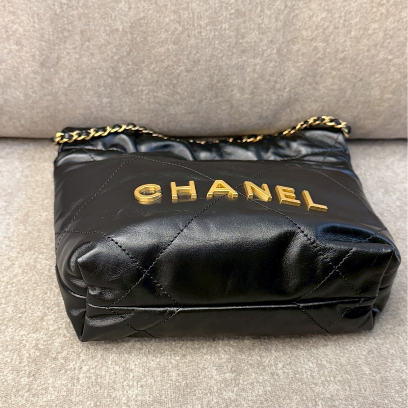 香奈兒22bag mini黑金-1