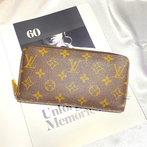 LV 咖啡老花 字紋 八卡 零錢袋 ㄇ式 拉鍊長夾