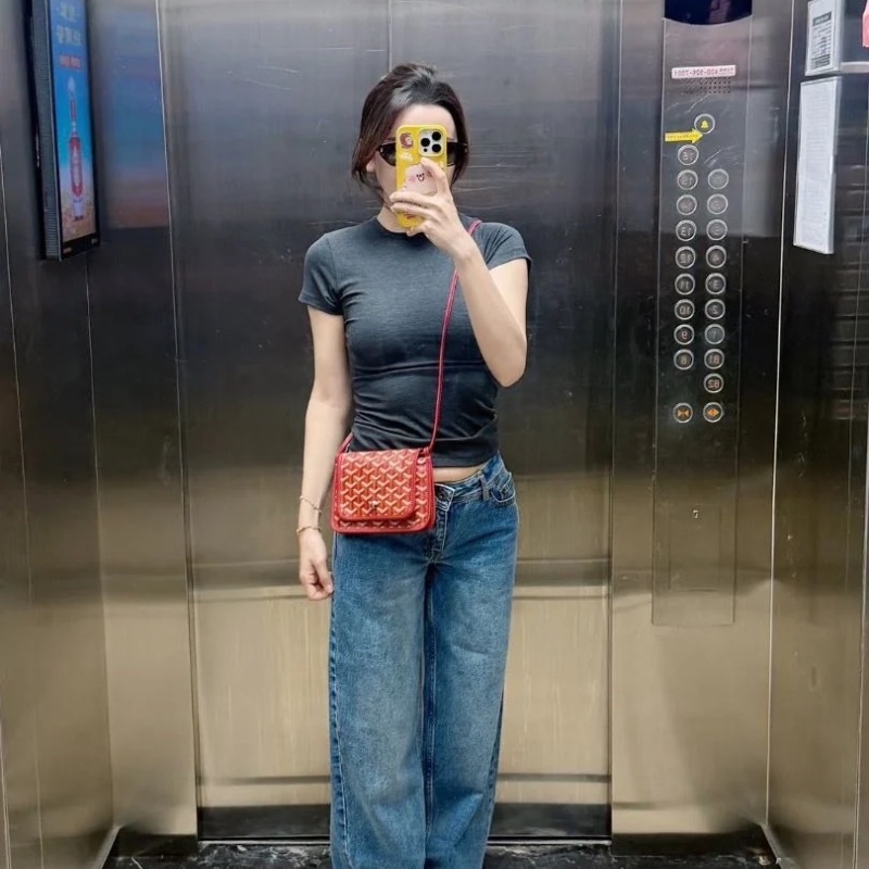 Goyard Plumet woc 紅色 信封包20.5x2.5x14cm 95新 配件塵袋-1