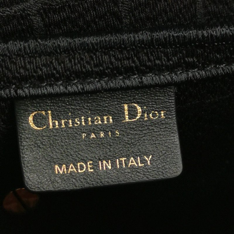 Dior Saddle馬鞍包絨布拼色條紋字母Logo鱷魚紋馬鞍造型單肩包-7