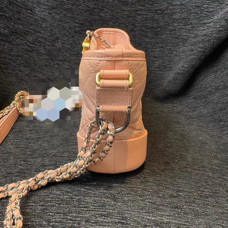 【96新 ✨ 全網最低價！】 Chanel 香奈兒 櫻粉色 流浪包 小號 牛皮鏈條包 斜挎包（下單前先詢問庫存❗️）-5