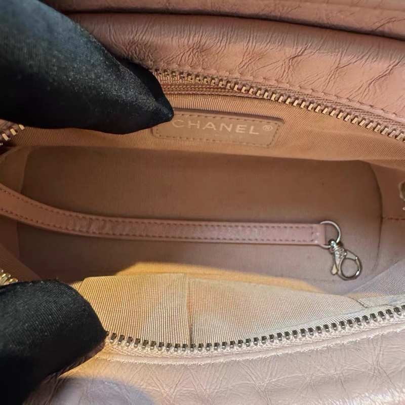 【96新 ✨ 全網最低價！】 Chanel 香奈兒 櫻粉色 流浪包 小號 牛皮鏈條包 斜挎包（下單前先詢問庫存❗️）-8