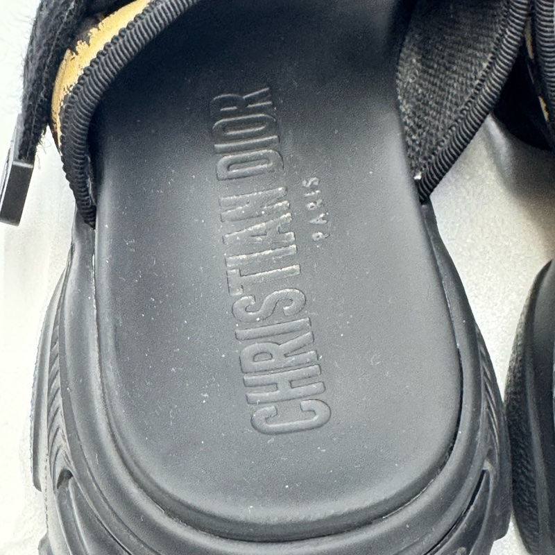 迪奧/Dior 豹紋涼拖 37碼 無附件-5