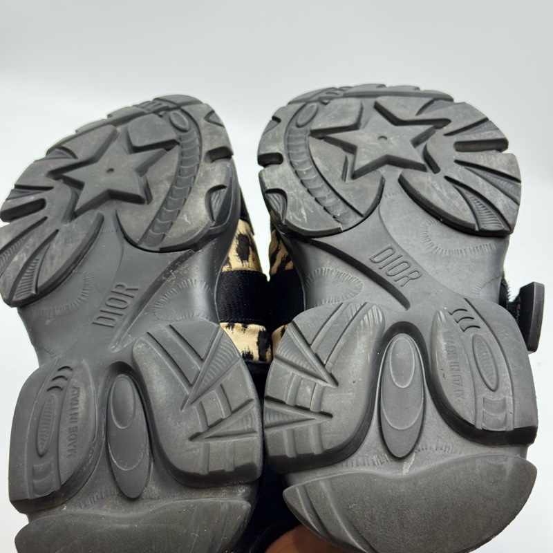 迪奧/Dior 豹紋涼拖 37碼 無附件-6