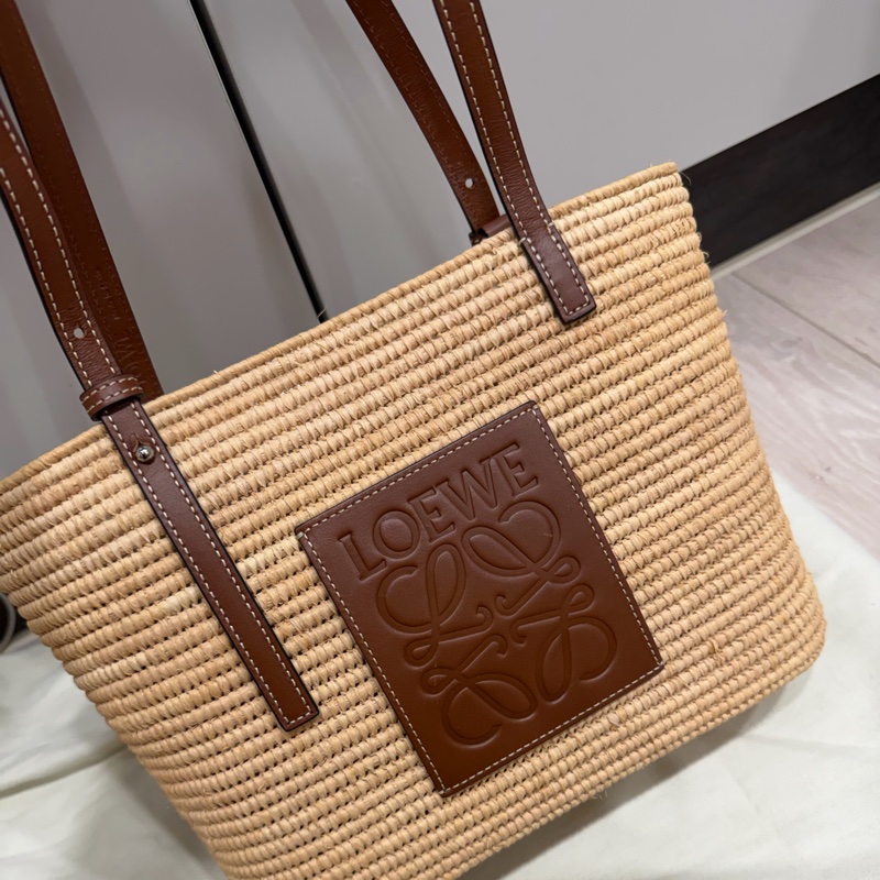Loewe拉菲草肩背手提包-0