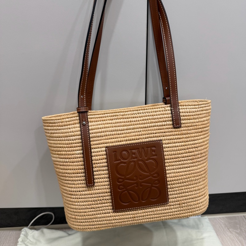 Loewe拉菲草肩背手提包-1