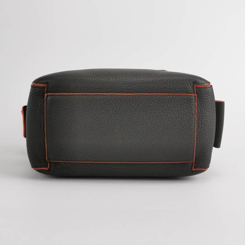 Delvaux Coolbox迷你牛皮拼色D形飾扣斜挎包單肩包-5