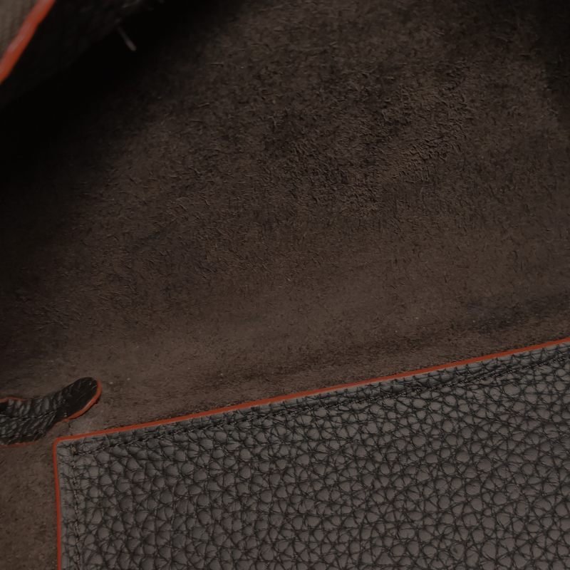 Delvaux Coolbox迷你牛皮拼色D形飾扣斜挎包單肩包-8