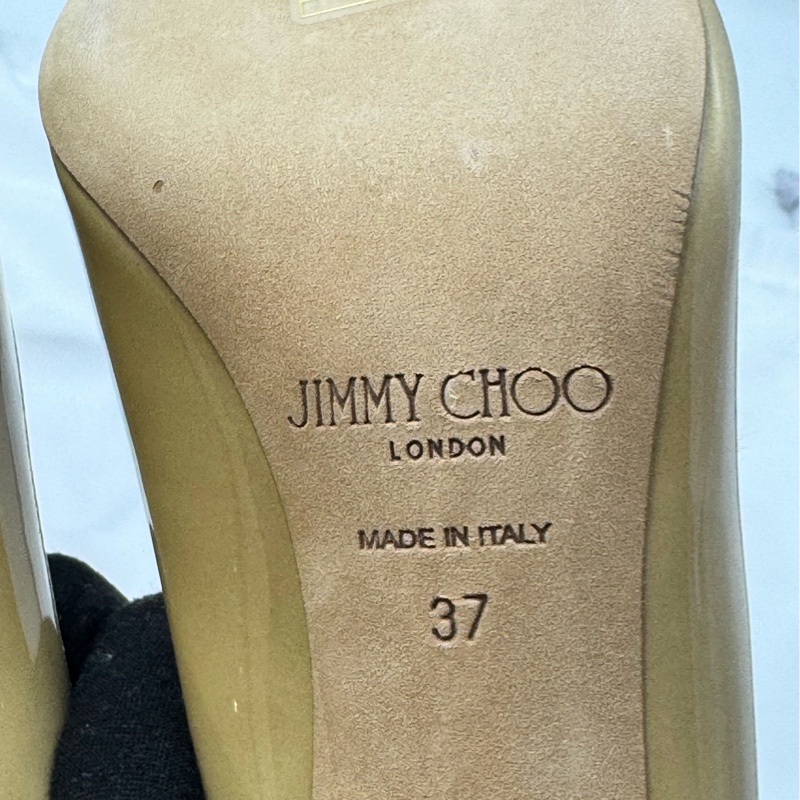 閒置新 Jimmy Choo裸色高跟鞋 37碼 附件:塵袋-5
