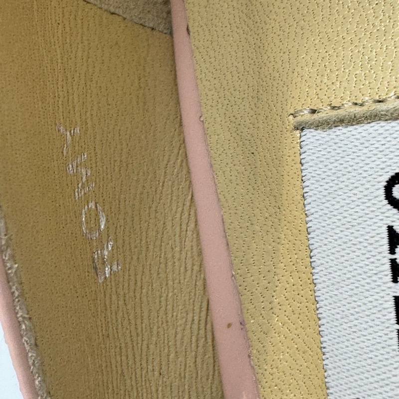 99新jimmy choo 周仰傑粉色漆皮尖頭細跟高跟鞋 37碼。-6