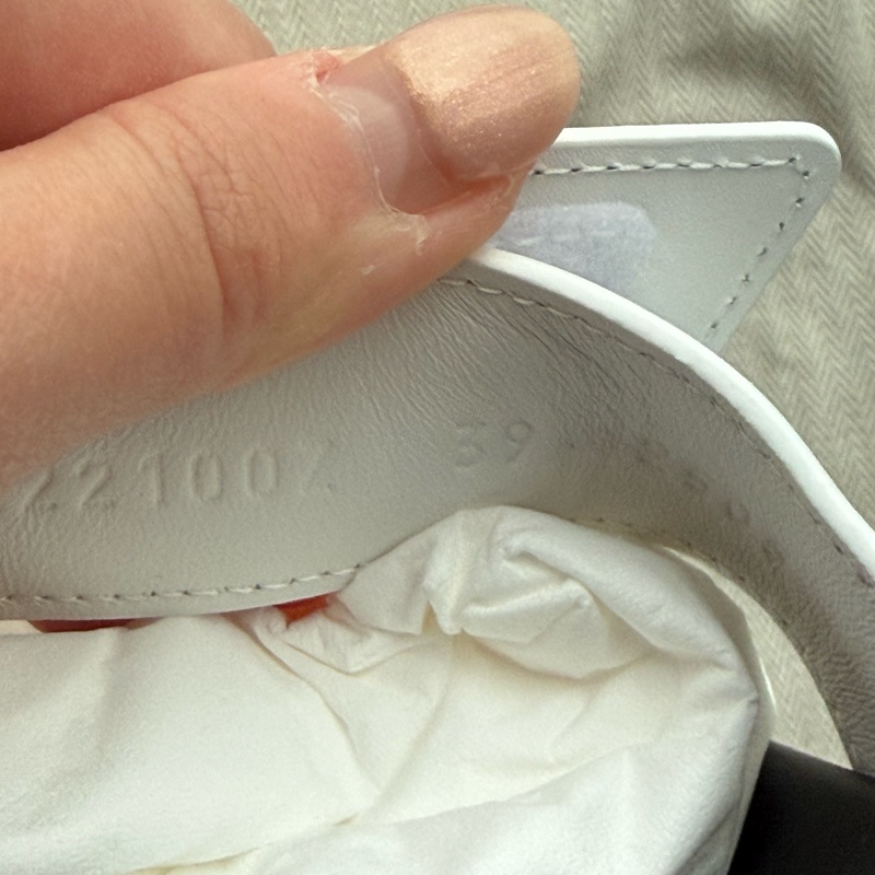 💖Hermes 二舅鞋 拖鞋 白色 39號💖 全新-7