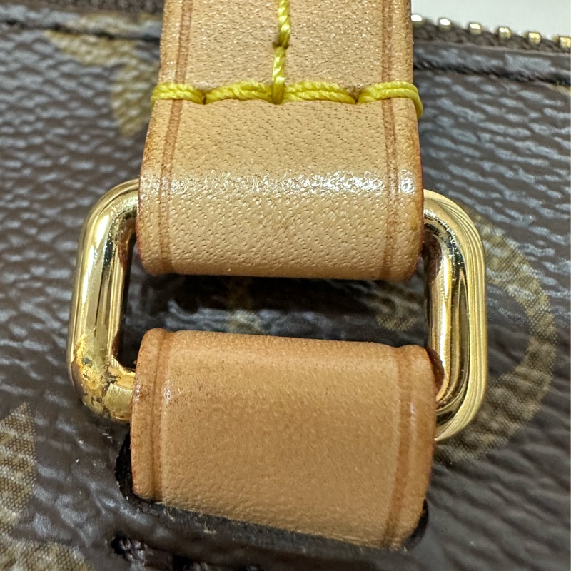 LV M42268 原花金釦前口袋拉鏈托特包-44