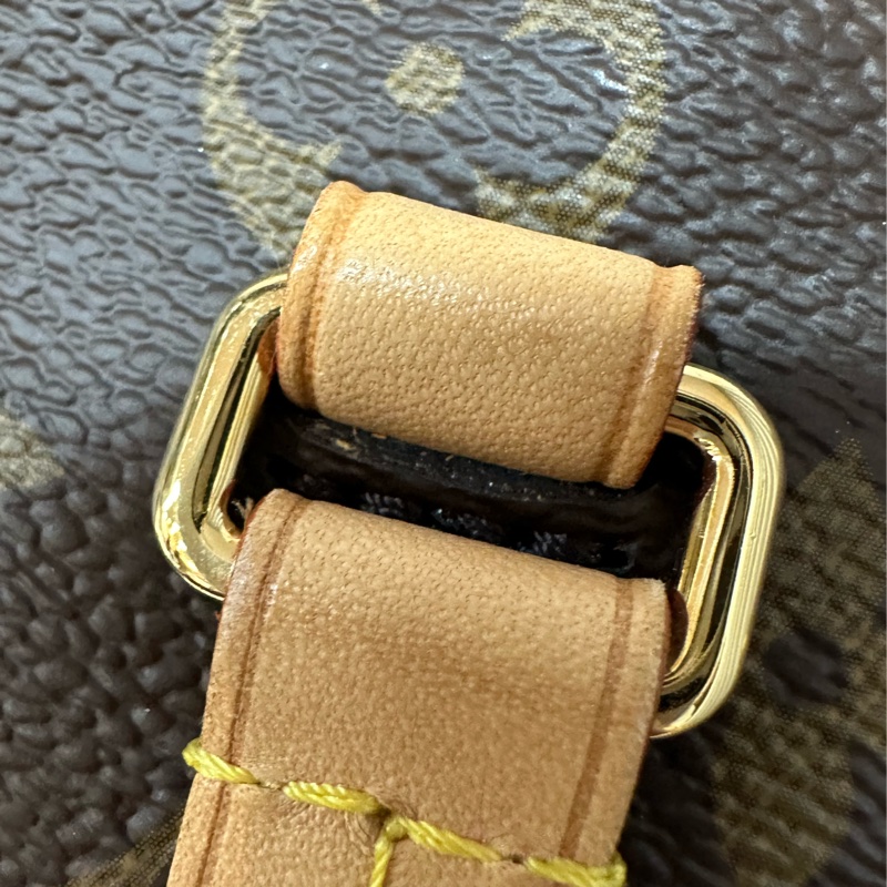 LV M42268 原花金釦前口袋拉鏈托特包-45