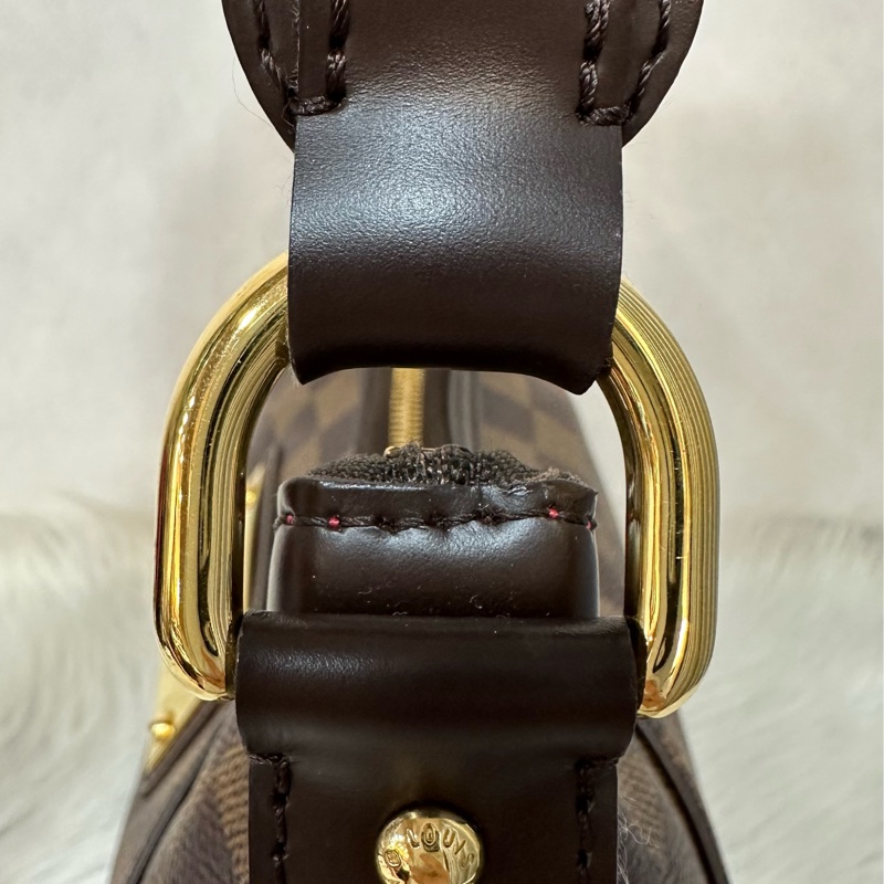 LV N48180 咖啡棋盤格金牌肩背包-5