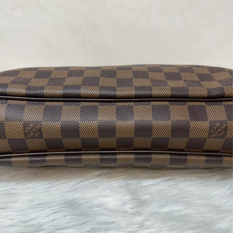 LV N48180 咖啡棋盤格金牌肩背包-7