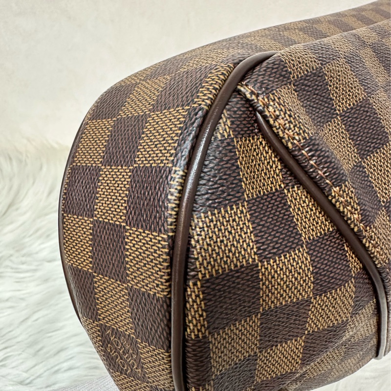 LV N48180 咖啡棋盤格金牌肩背包-10