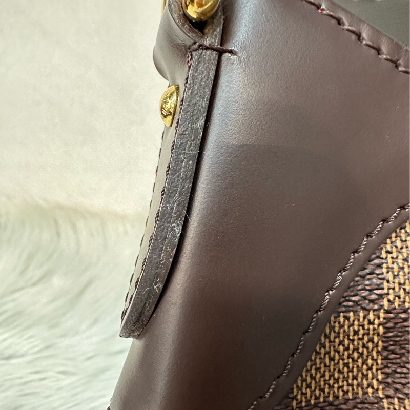 LV N48180 咖啡棋盤格金牌肩背包-19