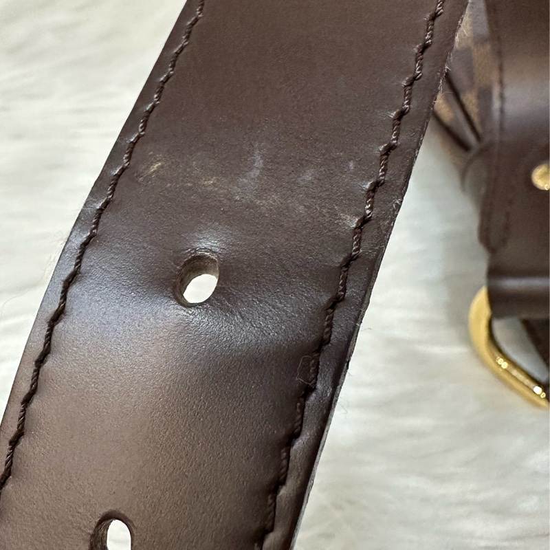 LV N48180 咖啡棋盤格金牌肩背包-26