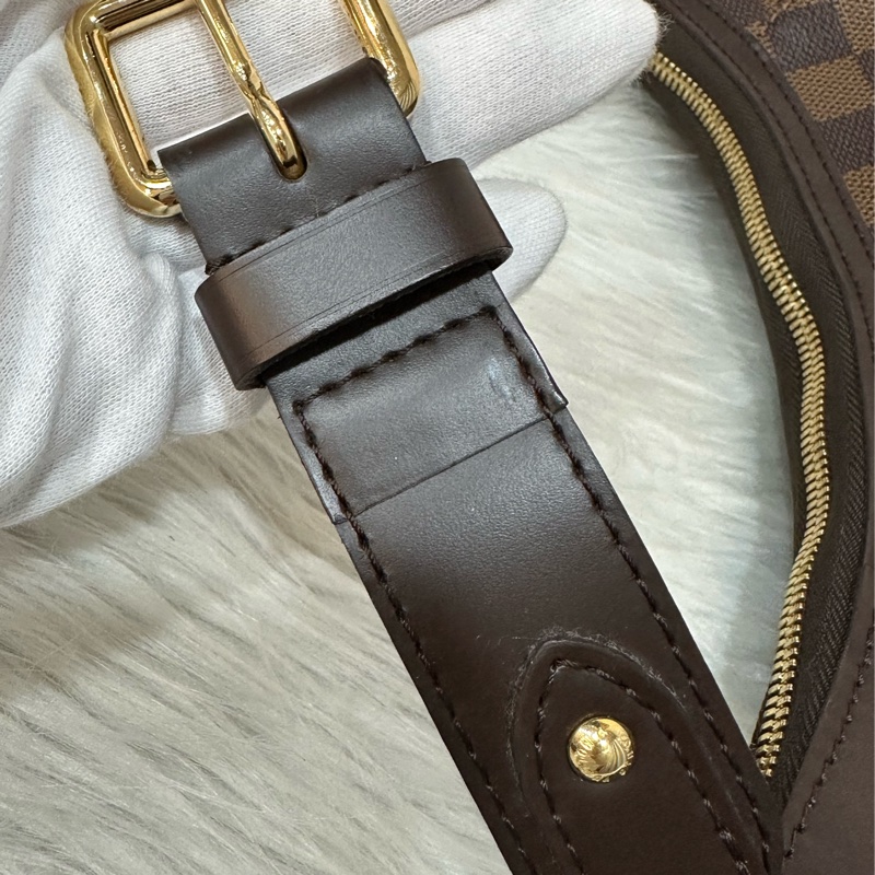 LV N48180 咖啡棋盤格金牌肩背包-30