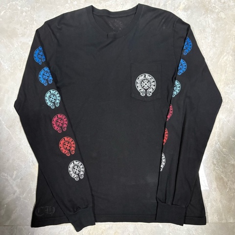 Chrome Hearts 黑色漸層馬蹄長袖