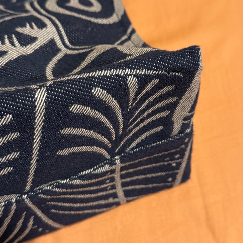 Burberry EKD 戰馬圖騰 大號帆布托特包(藍灰)全新!!-9