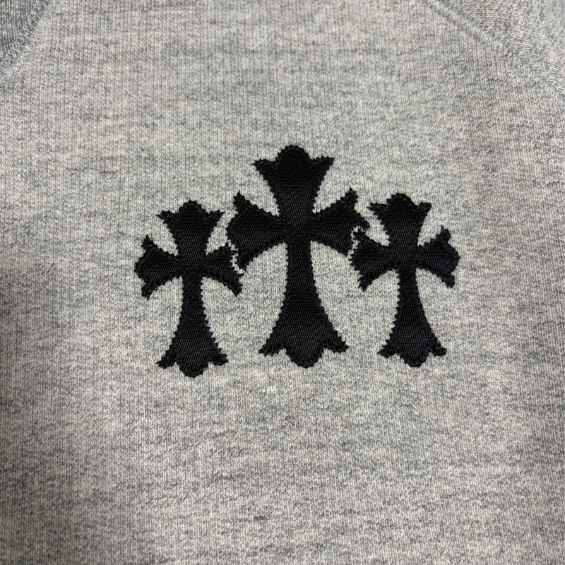 Chrome Hearts 灰色尼龍梵文十字衛衣-2