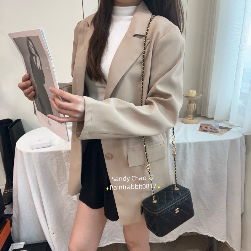 ෆ Chanel 22k愛心鏈條盒子包-1