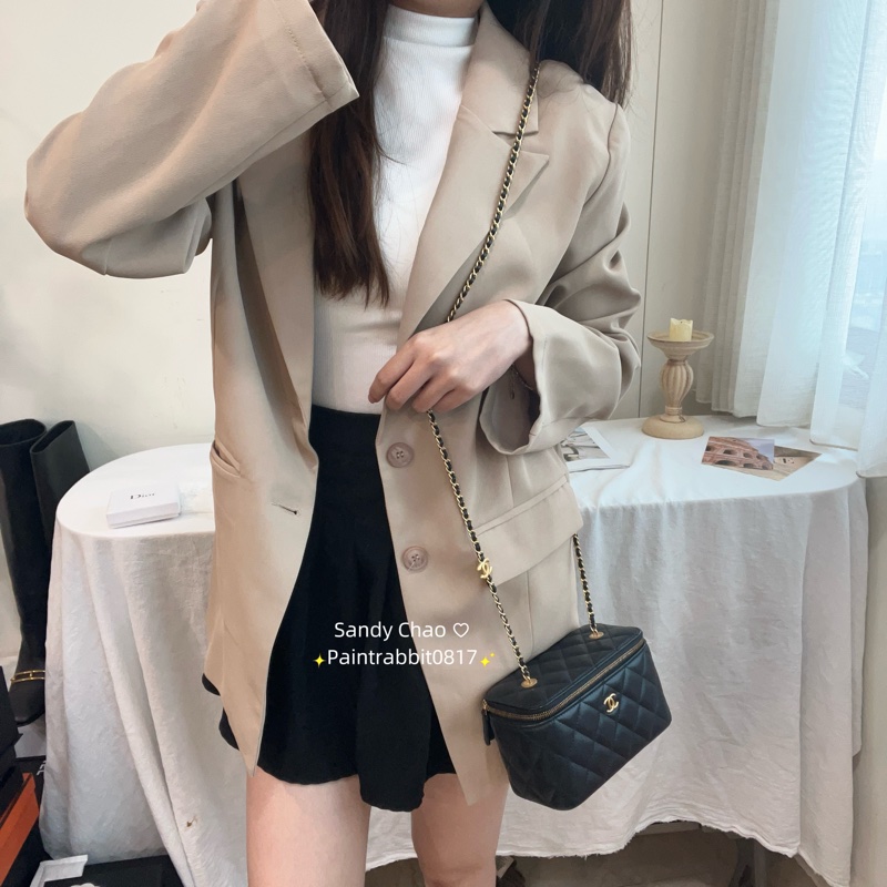 ෆ Chanel 22k愛心鏈條盒子包-2