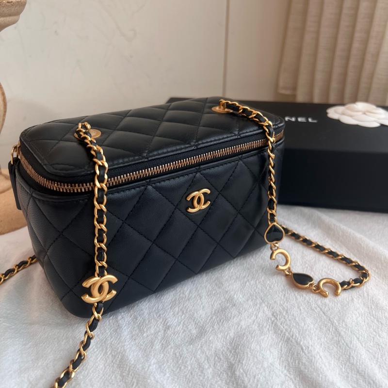 ෆ Chanel 22k愛心鏈條盒子包-6