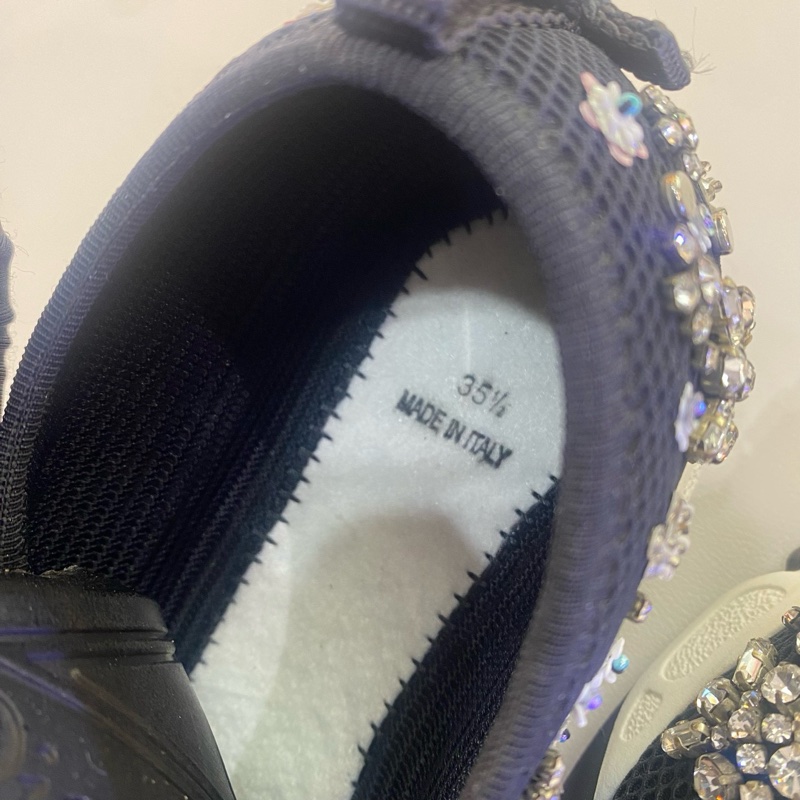 Dior迪奧水鑽花朵串珠亮片花園運動鞋 尺碼35.5碼 無附件-7