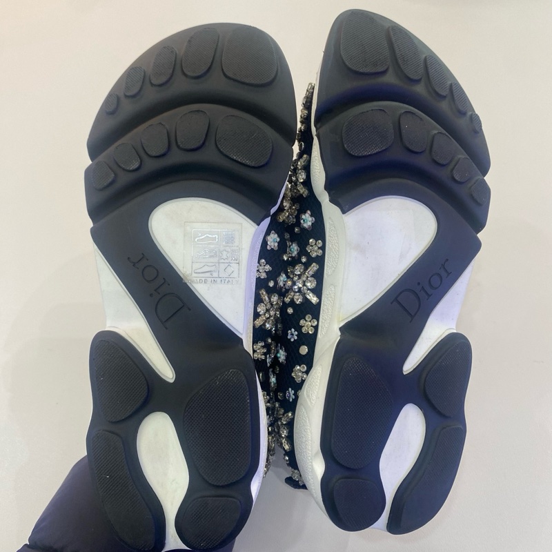 Dior迪奧水鑽花朵串珠亮片花園運動鞋 尺碼35.5碼 無附件-10