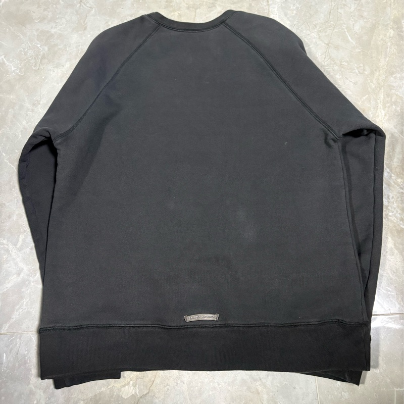 Chrome Hearts 水洗黑手臂三十字貼皮衛衣-1