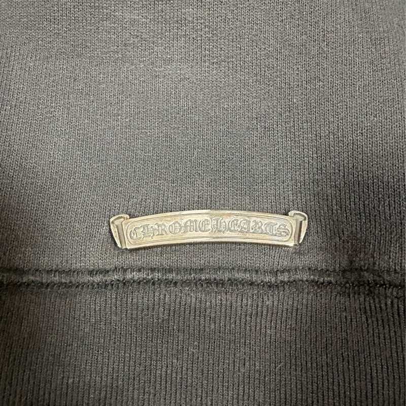 Chrome Hearts 水洗黑手臂三十字貼皮衛衣-4