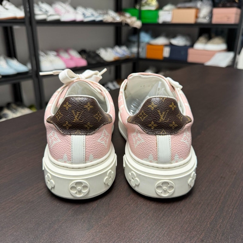 LV路易威登 Time out白粉滿印松糕鞋 38碼-2