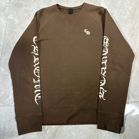 Chrome Hearts 摩卡刺繡梵文銀牌Logo衛衣