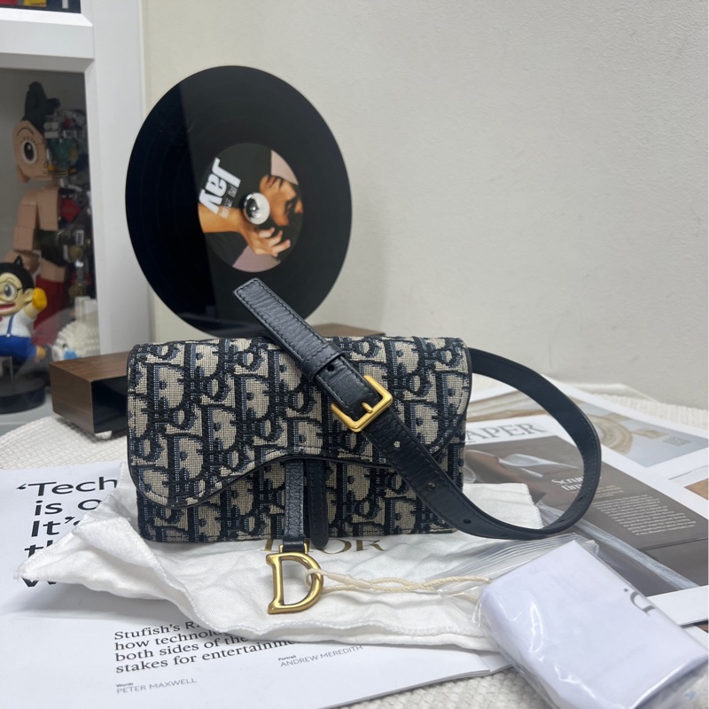 Dior迪奧老花帆布腰包-0