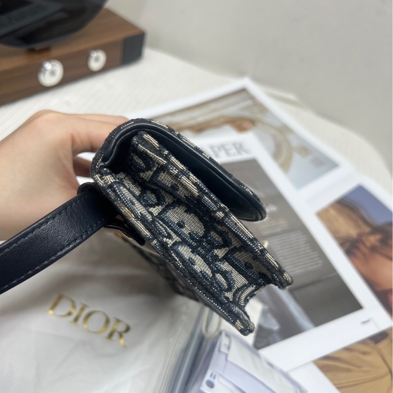 Dior迪奧老花帆布腰包-3