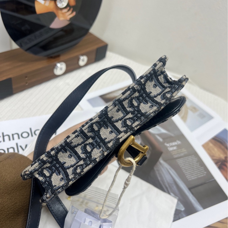 Dior迪奧老花帆布腰包-4