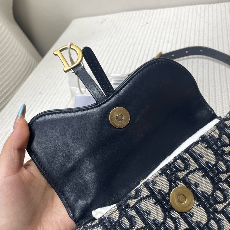 Dior迪奧老花帆布腰包-8